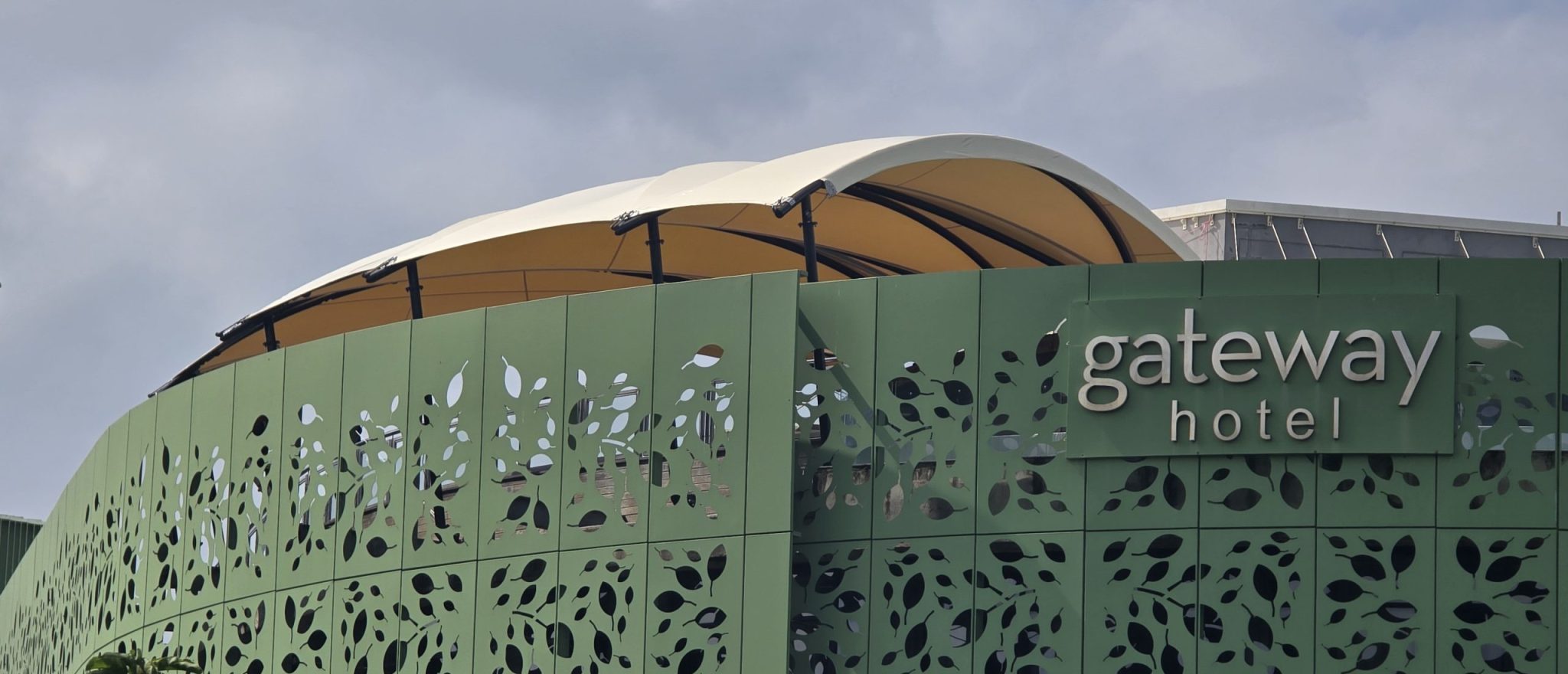 Custom rooftop pool deck cover designed and installed by RAK Structures for Gateway Hotel in Umhlanga