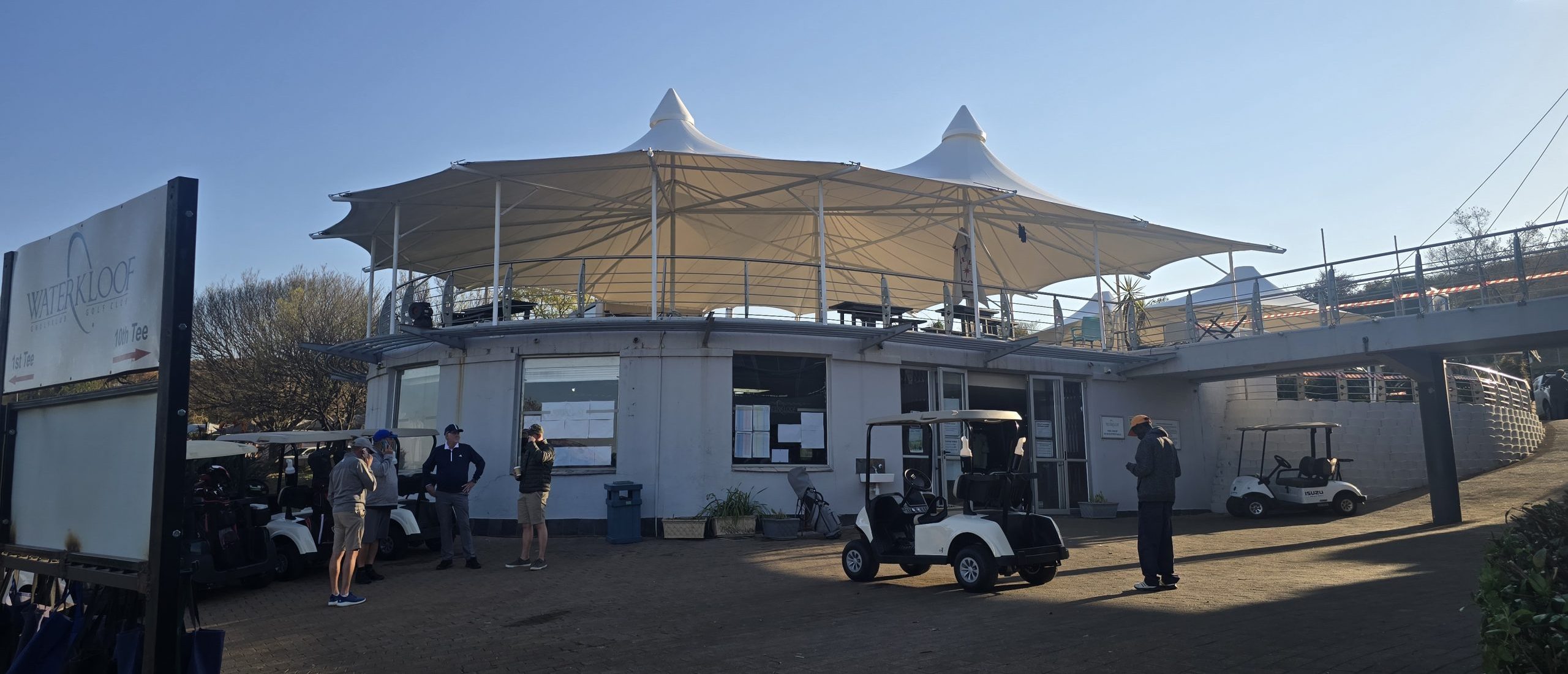 Tri-Peak Custom structure installed by RAK Structures as a rooftop restaurant extension in Gauteng