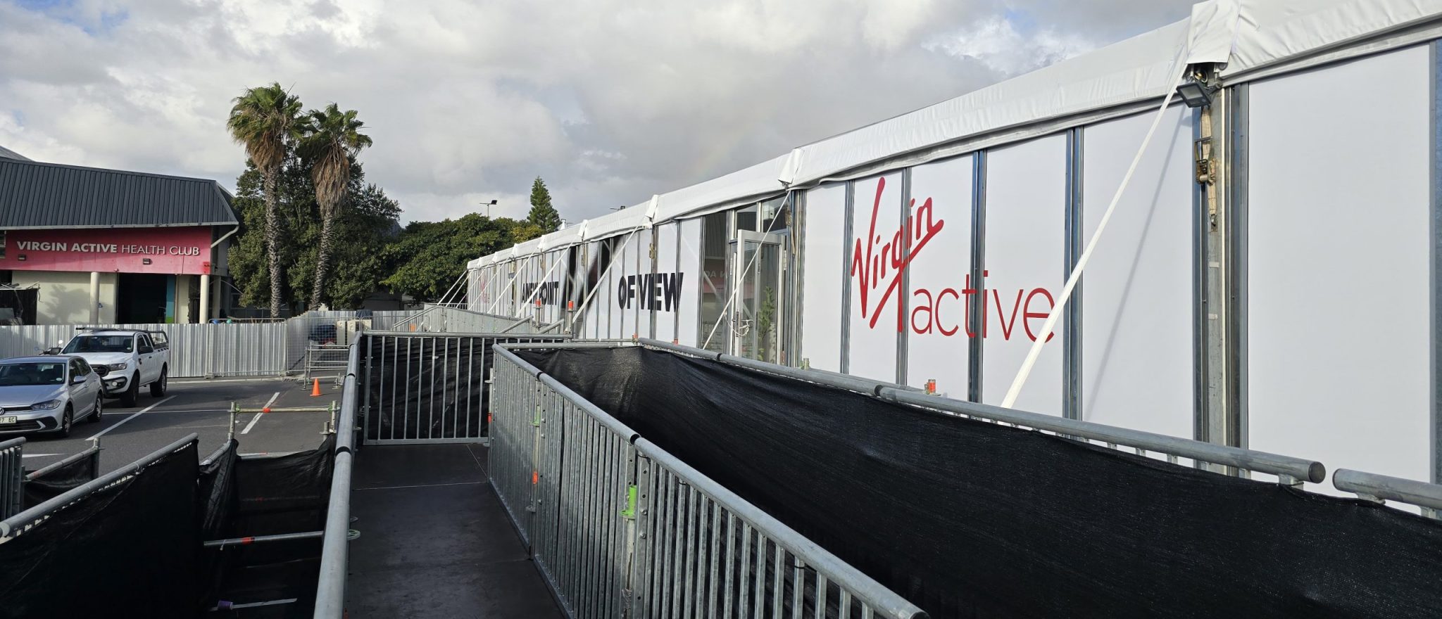 15X40 Aluhall installed by RAK Structures for Virgin Active Greenpoint, Cape Town