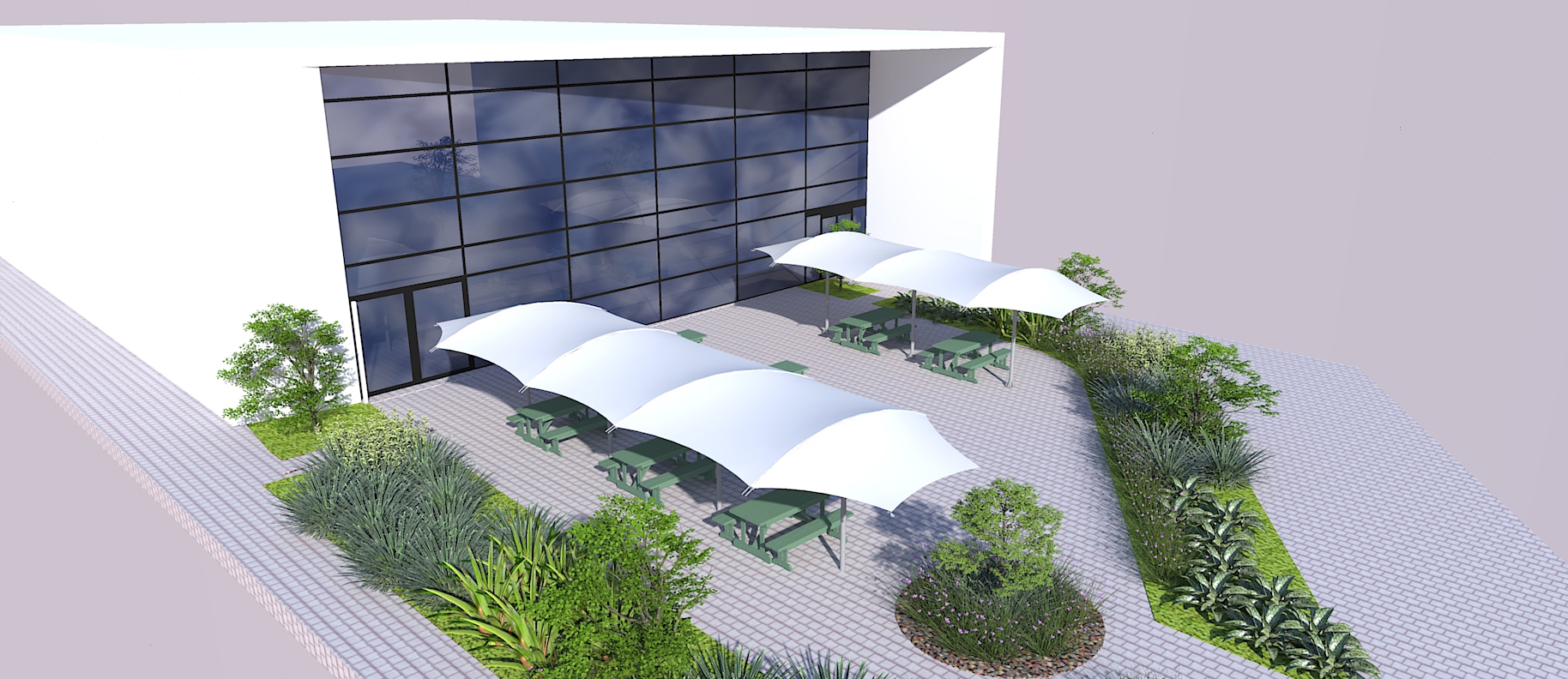 RAK Structures Tensile Outdoor Eating Area