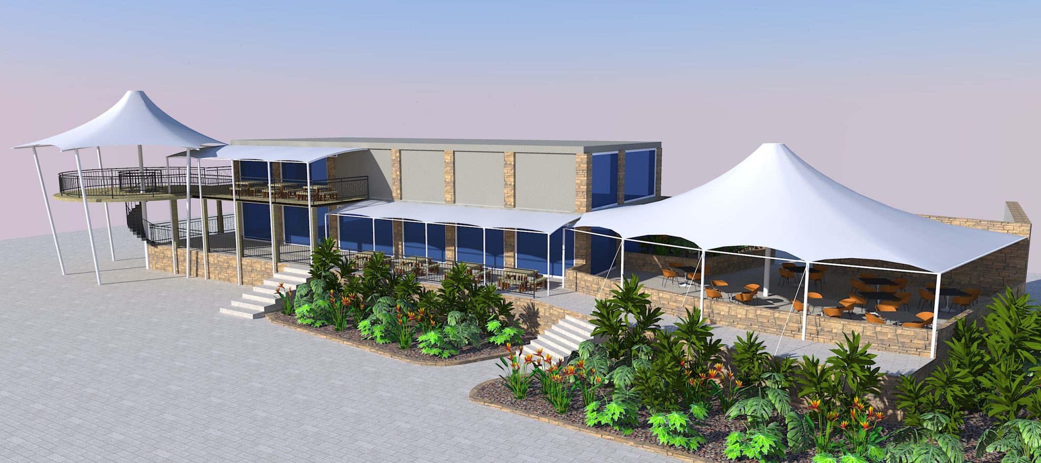RAK Structures Proposed Covers for Restaurant