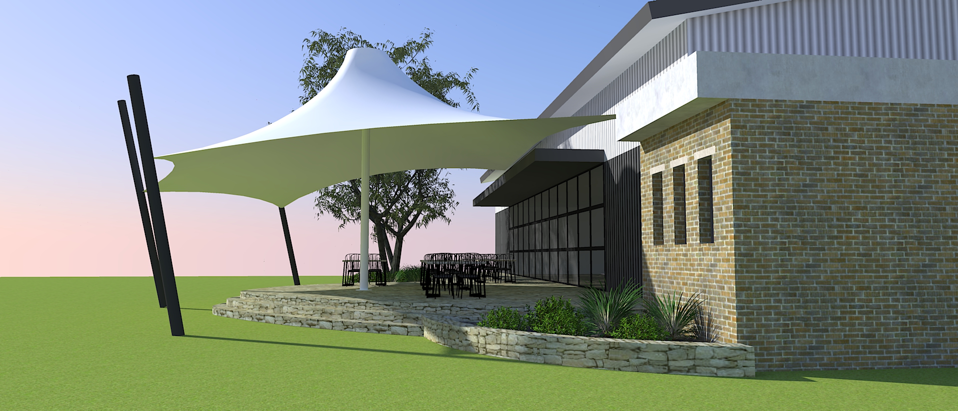 RAK Structures Custom Tensile Structure