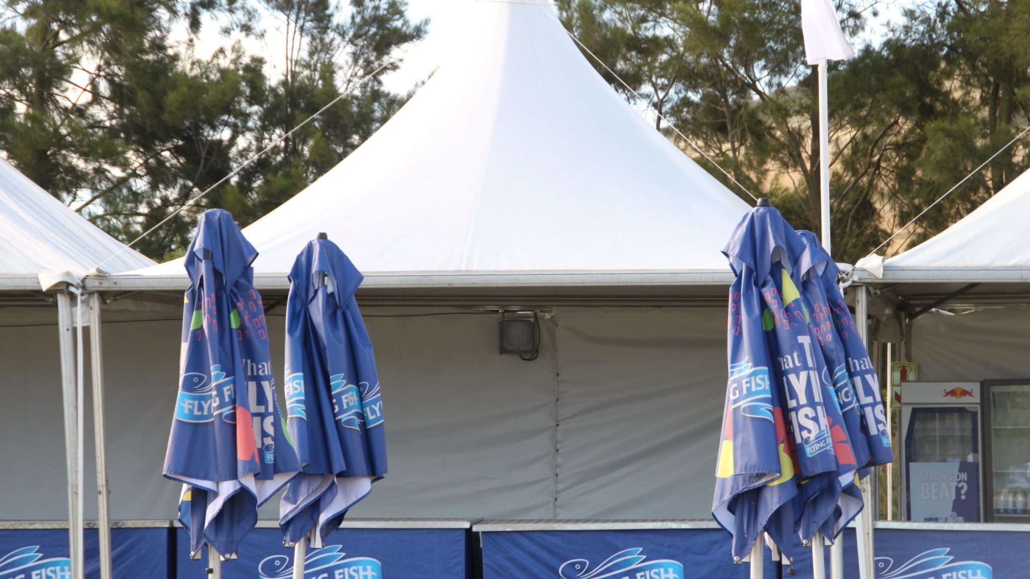Snow Peak tensile structure installed by RAK Structures for a music festival in Cape Town Winelands