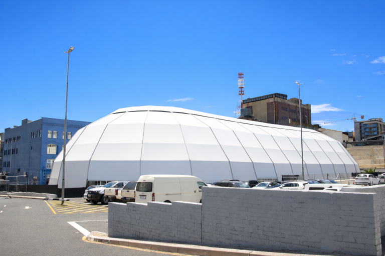 36x84 Nieuwmeester Dome Re-Covered by RAK Structures in Central Cape Town