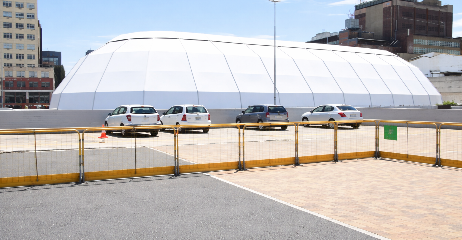 36x84 Nieuwmeester Dome Re-Covered by RAK Structures in Central Cape Town