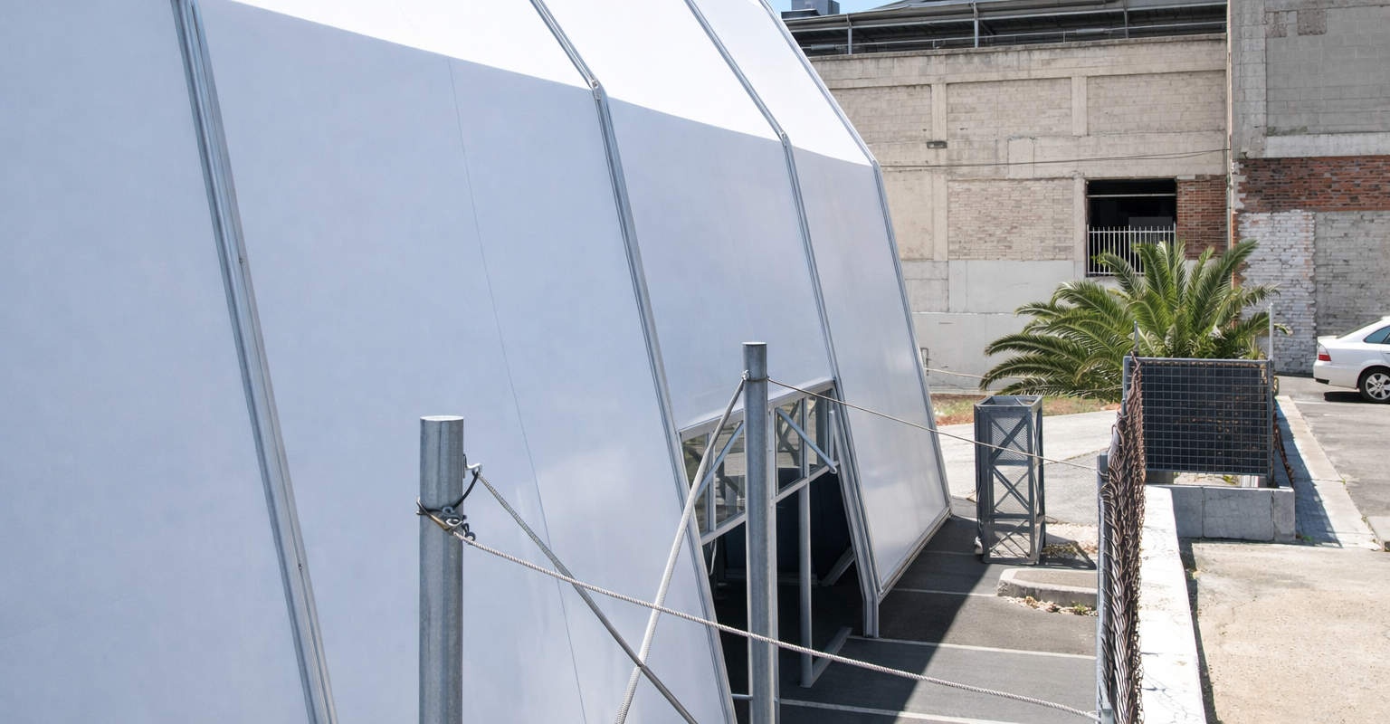 36x84 Nieuwmeester Dome Re-Covered by RAK Structures in Central Cape Town