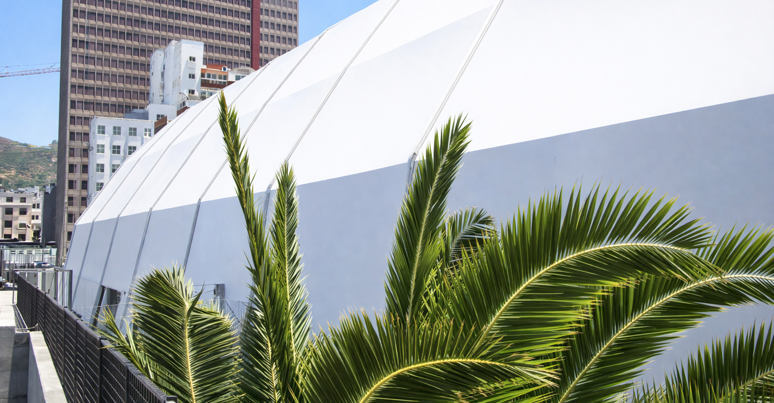 36x84 Nieuwmeester Dome Re-Covered by RAK Structures in Central Cape Town